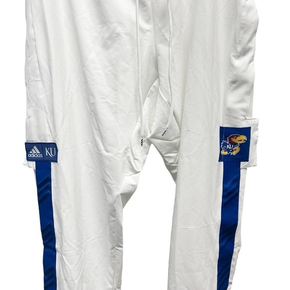 Adidas Kansas Jayhawks KU Basketball NCAA Men Tear Away Pants SZ XL - Picture 4 of 7